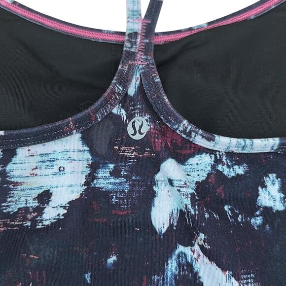 Lululemon Power Y Tank *Luon Static Blossom Multi Size 8 - Picture 9 of 11